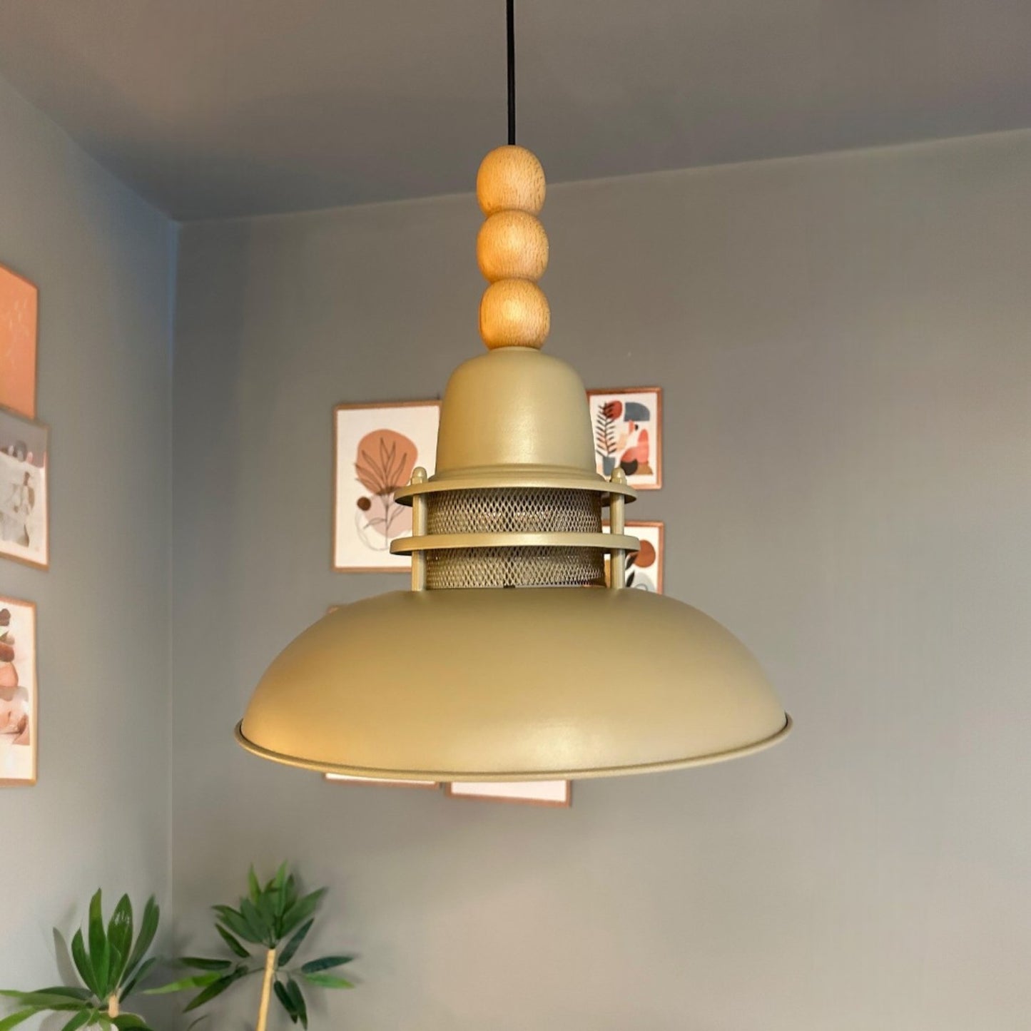 Hängelampe Torchia 34 cm Metall Vintage Lampe