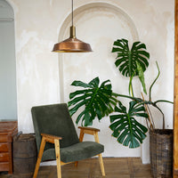 Pendelleuchte Hängelampe AsletlEF Ø40 cm, Pendelleuchte Vintage, E27 Lampe ohne Leuchtmittel, E27, Dimmbar, Einstellbare Kabellänge