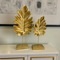 2pcs feuilles de sycomore figurine déco moderne