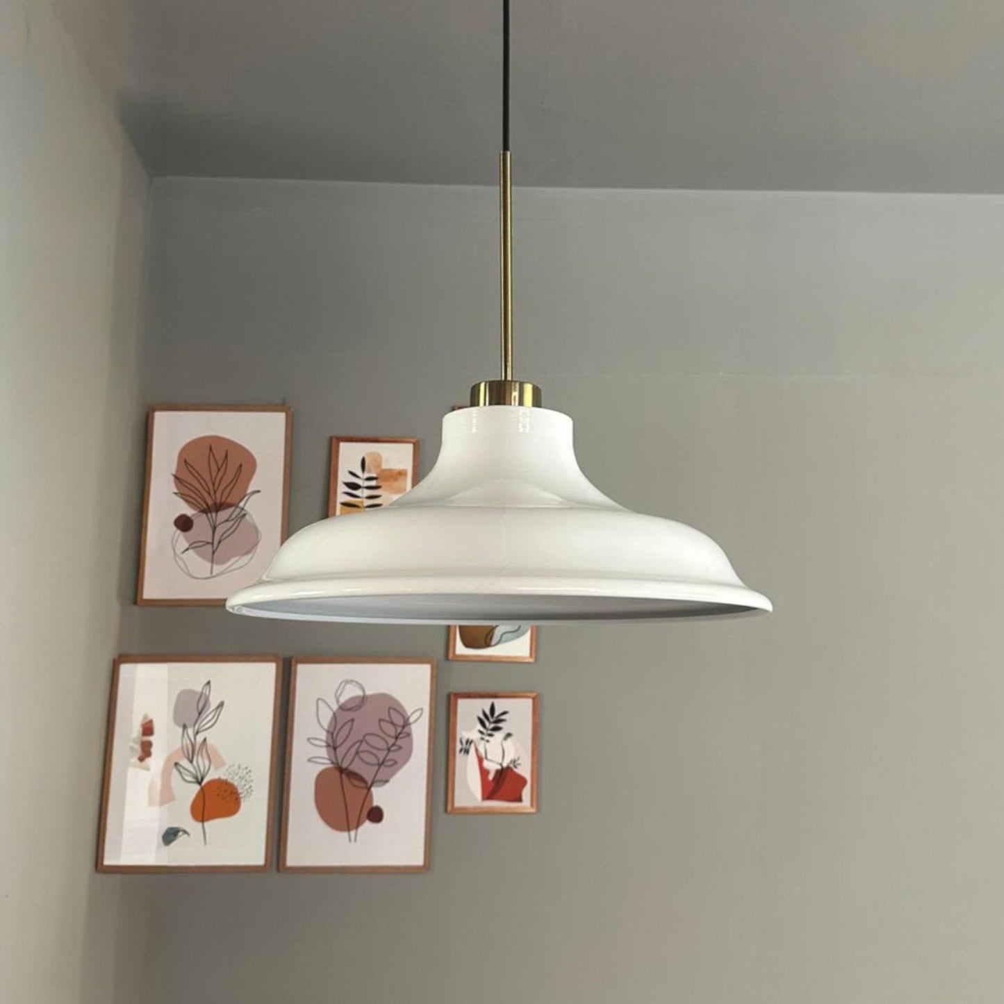 Pendelleuchte Bergo Dünn Ø40 cm, Metall Hängelampe