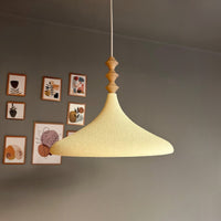 Bamyum Champion Holz Metall E27 Moderne Pendellampe