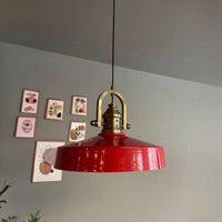 Ace-Finke Hängelampe Ø40 cm, Pendelleuchte Vintage, Industrial aus Metall E27