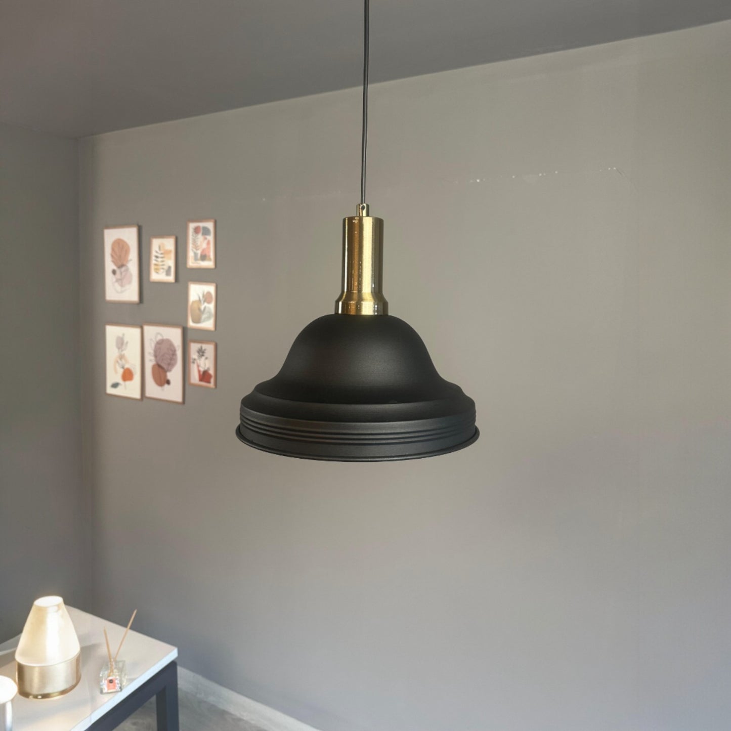 Pendelleuchte Asletl Hängelampe Industrial aus Metall Ø40 cm, Pendelleuchte Esstisch