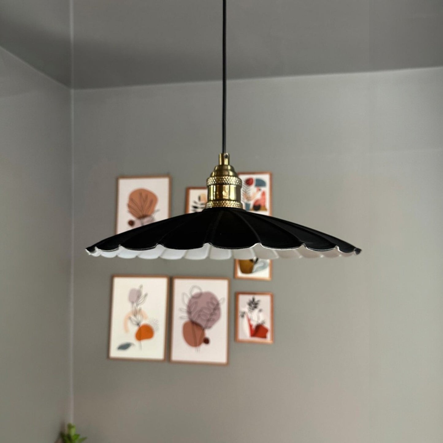 Pendelleuchte Risso Metall Ø34cm, Modern Hängelampe ohne Leuchtmittel