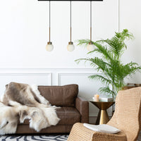 Pendelleuchte Pendelleuchte Petite Glas, Retro Hängelampe ohne Leuchtmittel