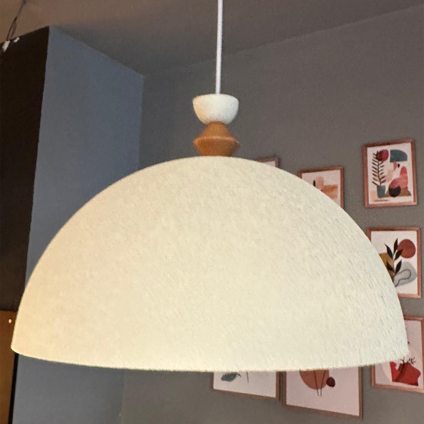 Pendelleuchte Linate Ø40 cm, Texturiert Metall Hängelampe