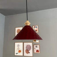 Pendelleuchte Rumy Q Holz Metall, Modern Hängelampe