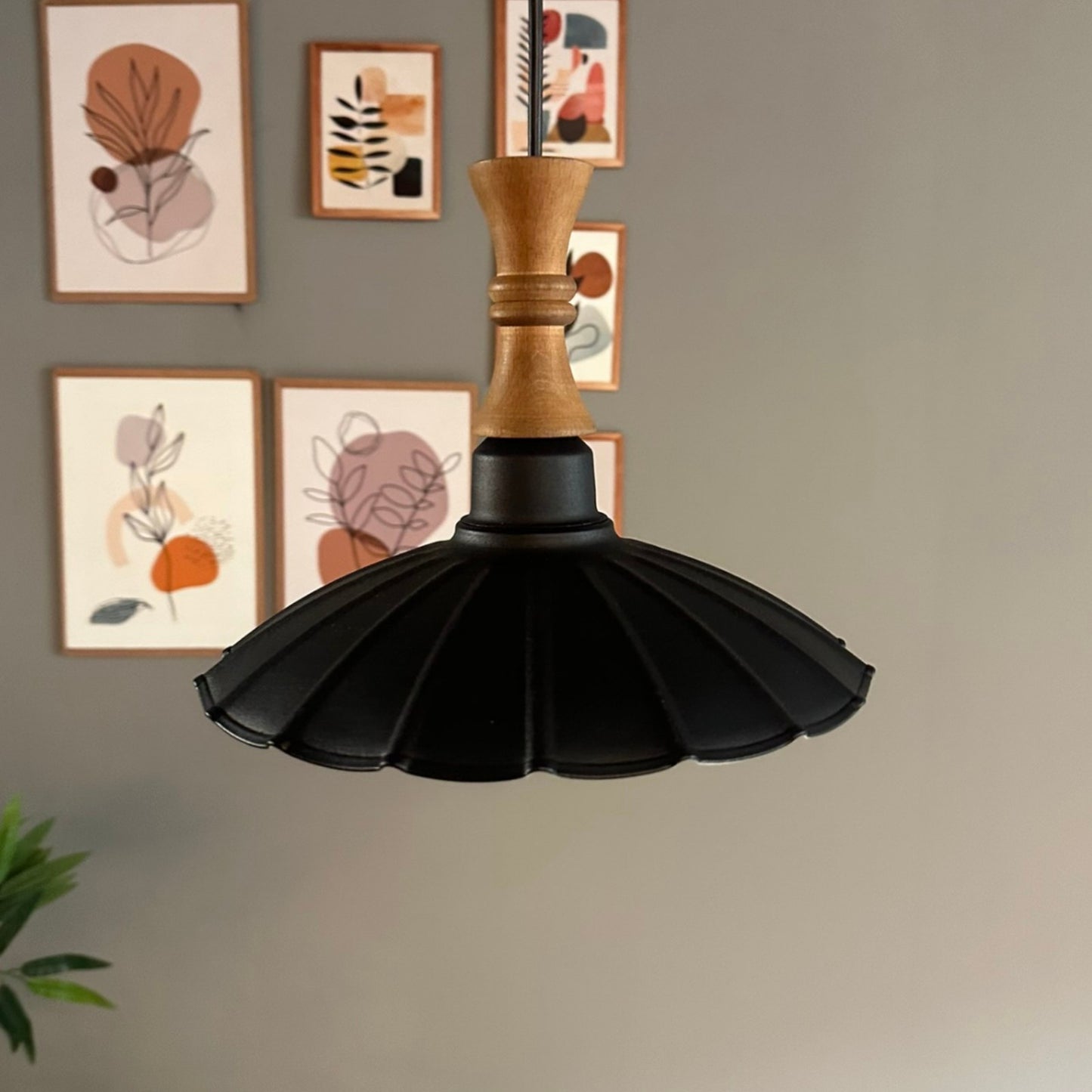 Pendelleuchte Risso Langer Bauer Metall, Modern Hängelampe ohne Leuchtmittel