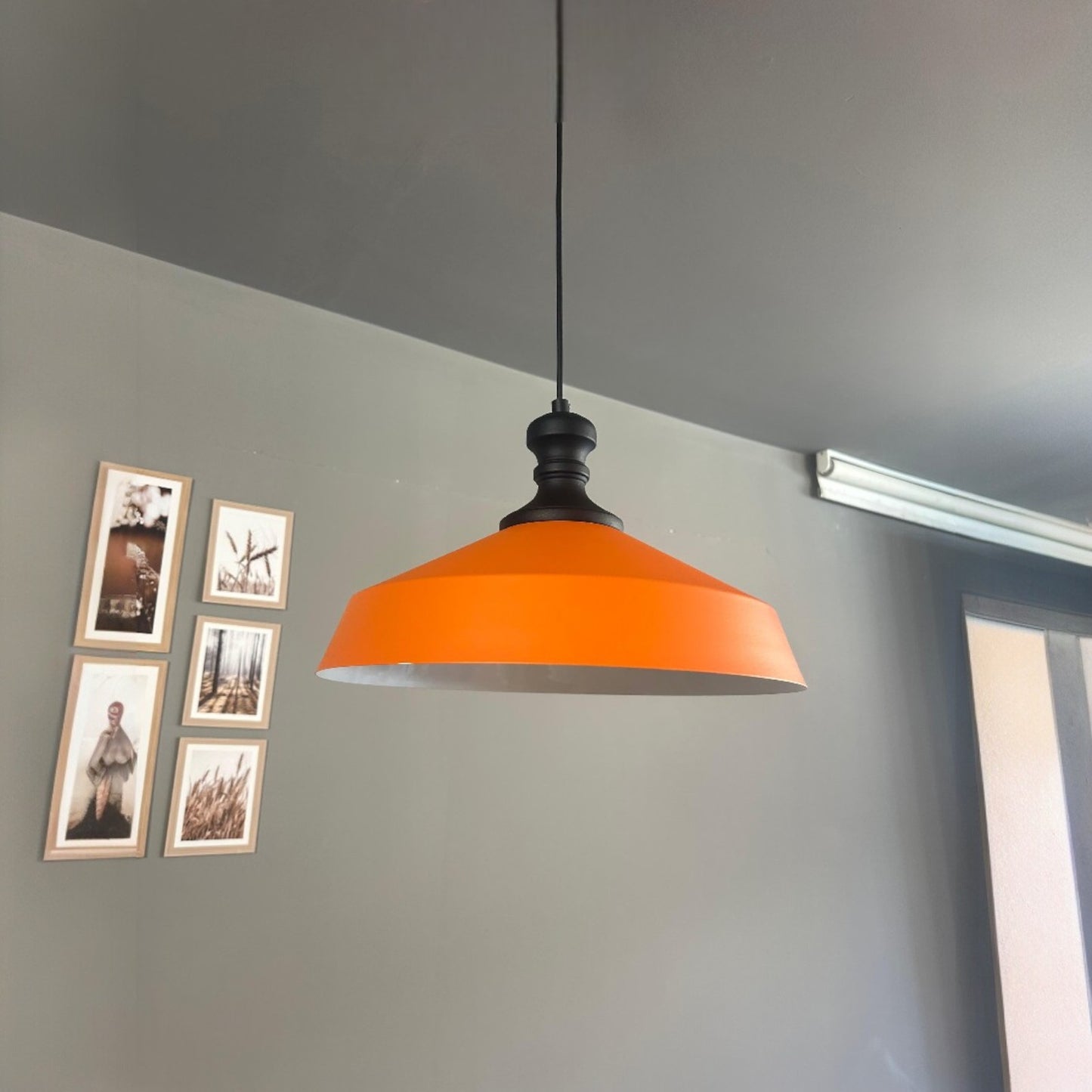 Pendelleuchte Lema Schwarz Knob Ø37,5 cm, Metall Hängelampe