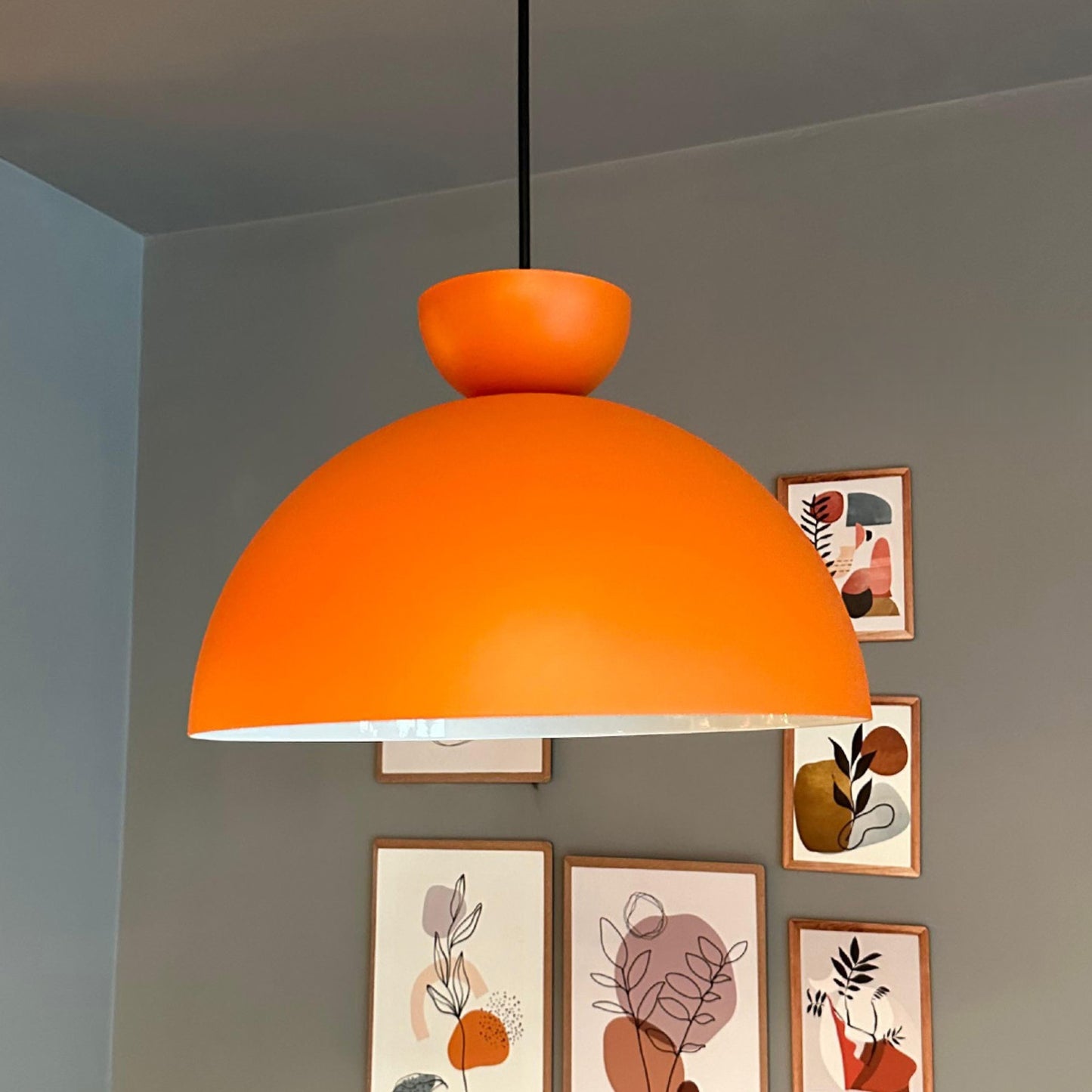 Pendelleuchte Yimpi Metall Ø30 cm, E27, Vintage Pendelleuchte ohne Leuchtmittel