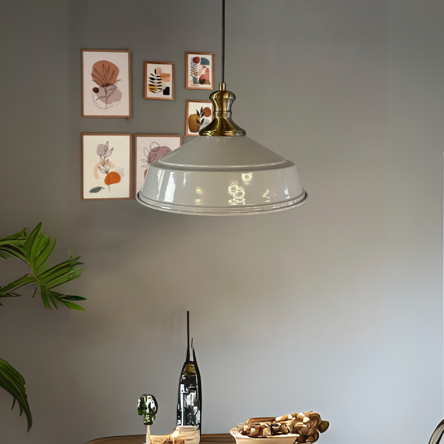 Pendelleuchte Carmelo Knob Ø35 cm, Metall Hängelampe