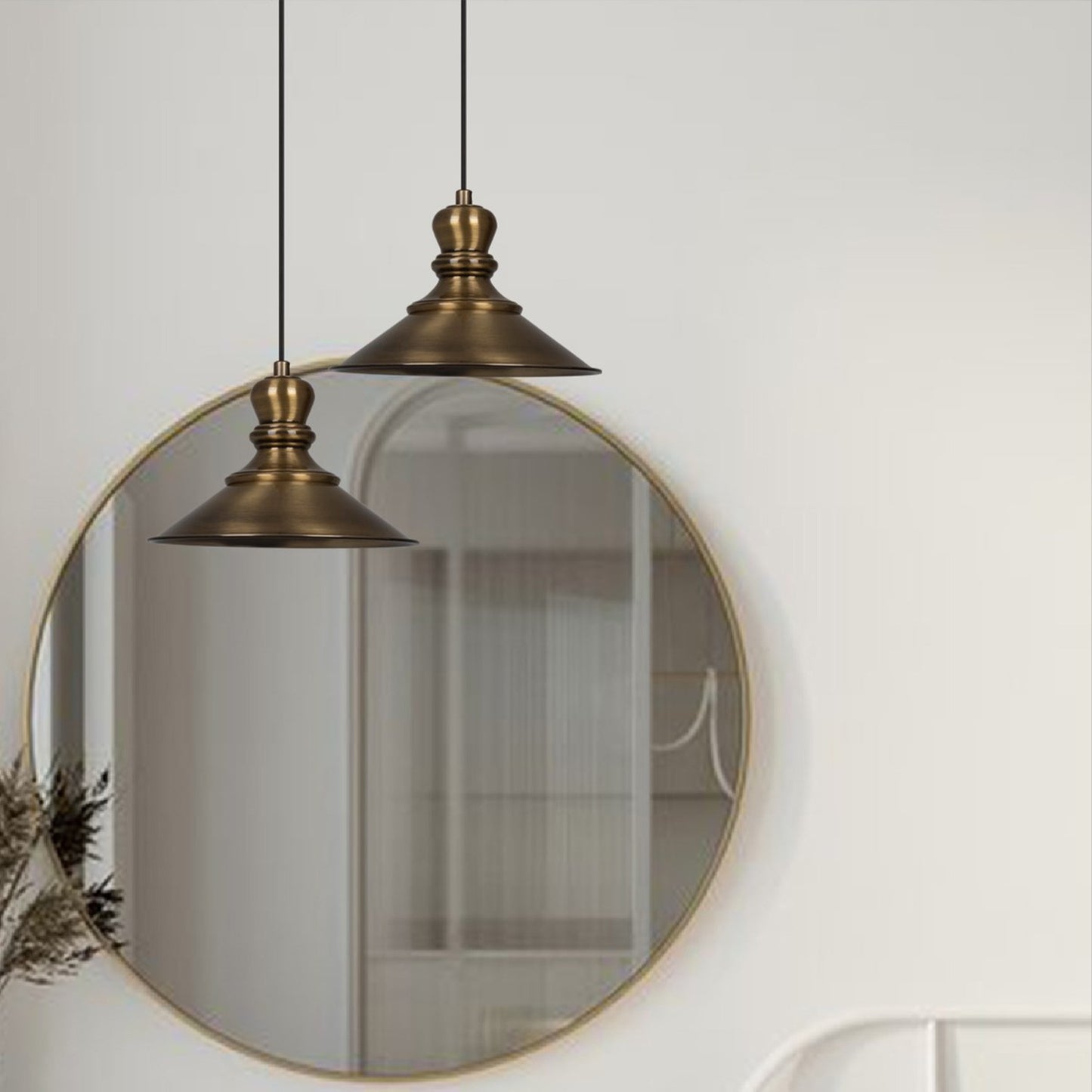 Pendelleuchte Nantes 24 cm, Kupfer Vintage-Industrie Pendelleuchte