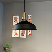 Pendelleuchte Carmelo Fackel Ø35 cm, Metall Hängelampe