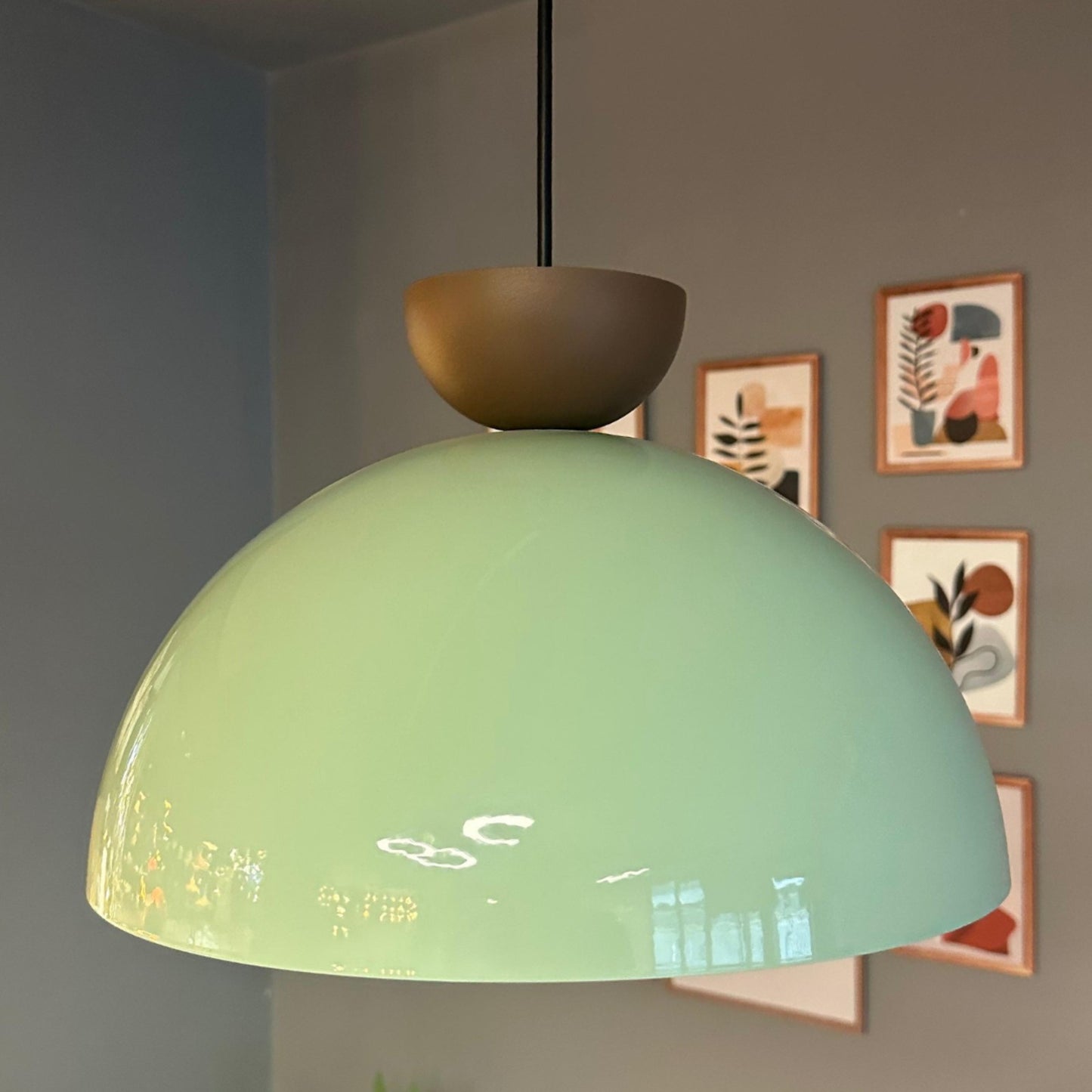 Pendelleuchte Linate Braun Hut Metall, Modern Hängelampe