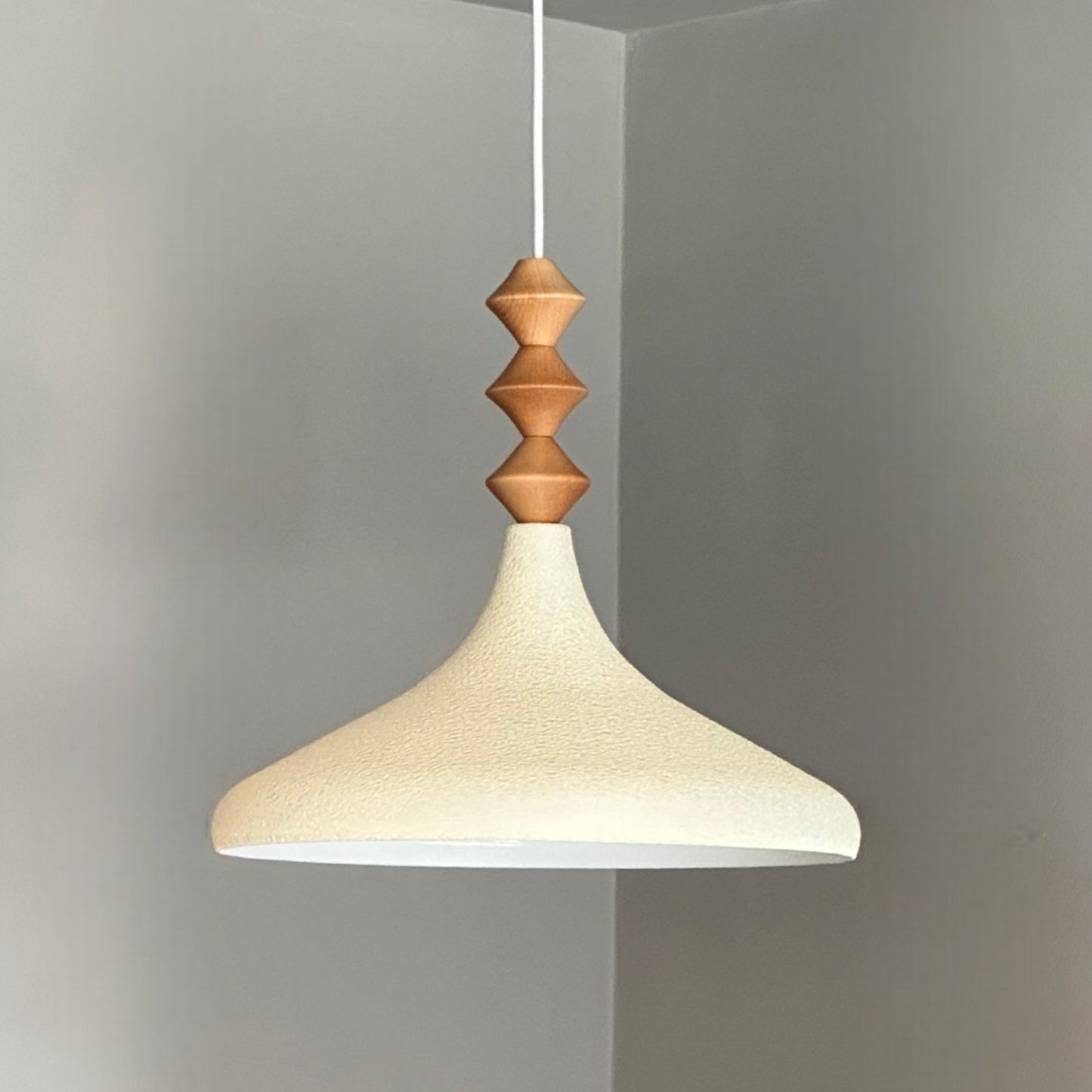 Bamyum Champion Holz Metall E27 Moderne Pendellampe