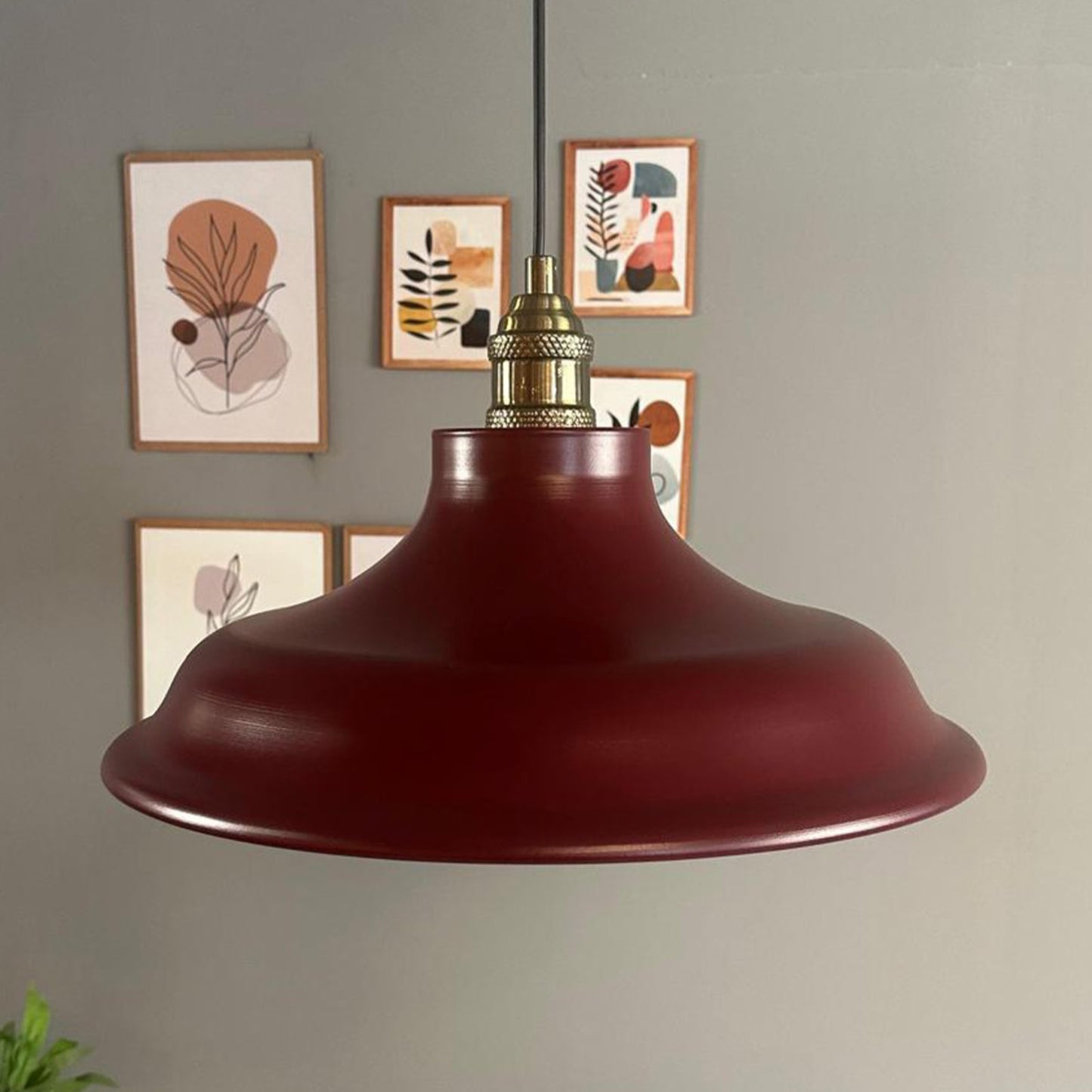 Pendelleuchte Bergo Tulpe Ø40 cm, Metall Hängelampe