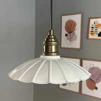 Pendelleuchte Risso Holz Metall, Modern Hängelampe ohne Leuchtmittel