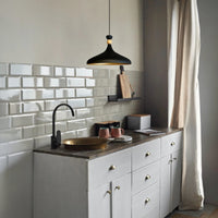 Pendelleuchte Champion aus Holz und Metall, 35 cm Hängelampe