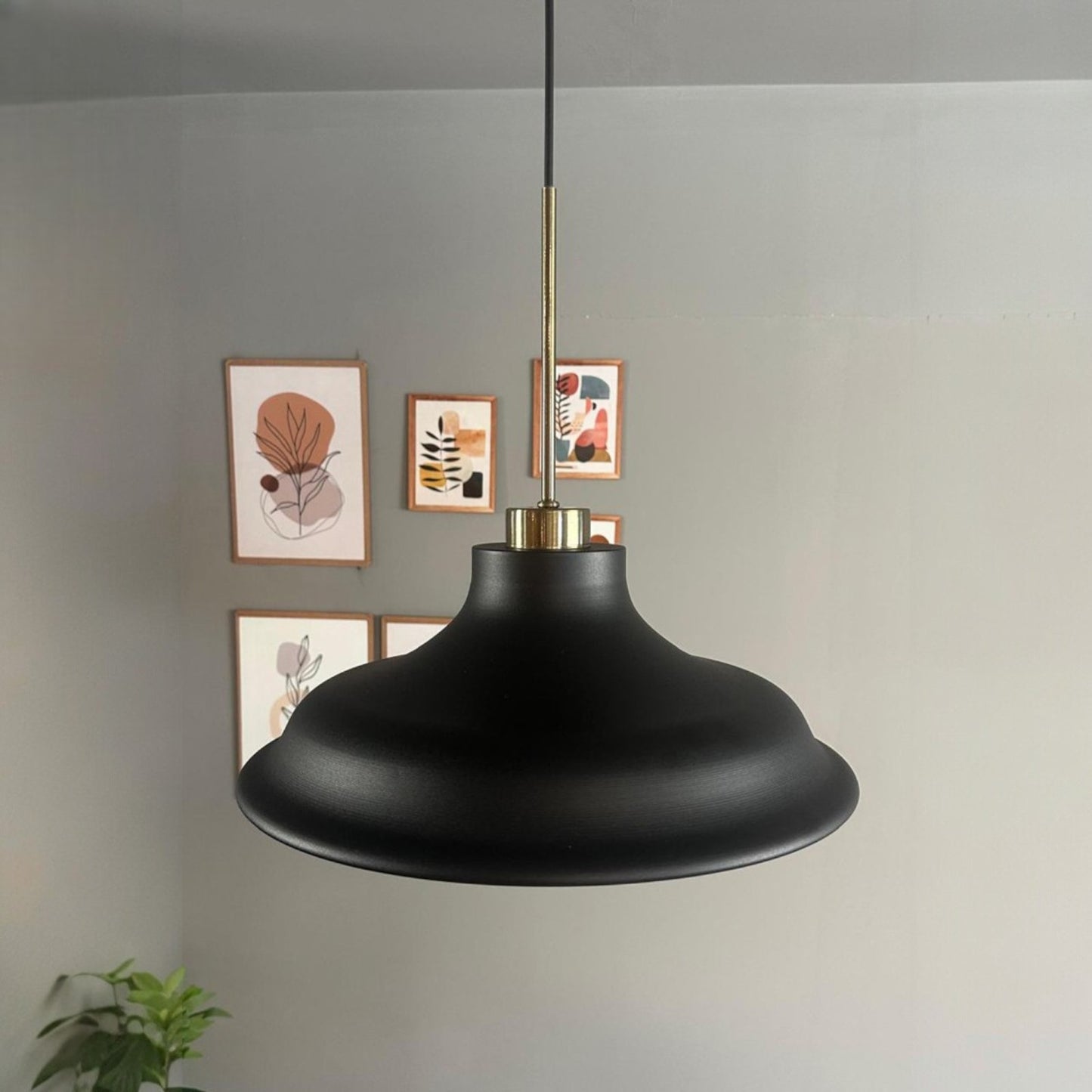 Pendelleuchte Bergo Dünn Ø40 cm, Metall Hängelampe