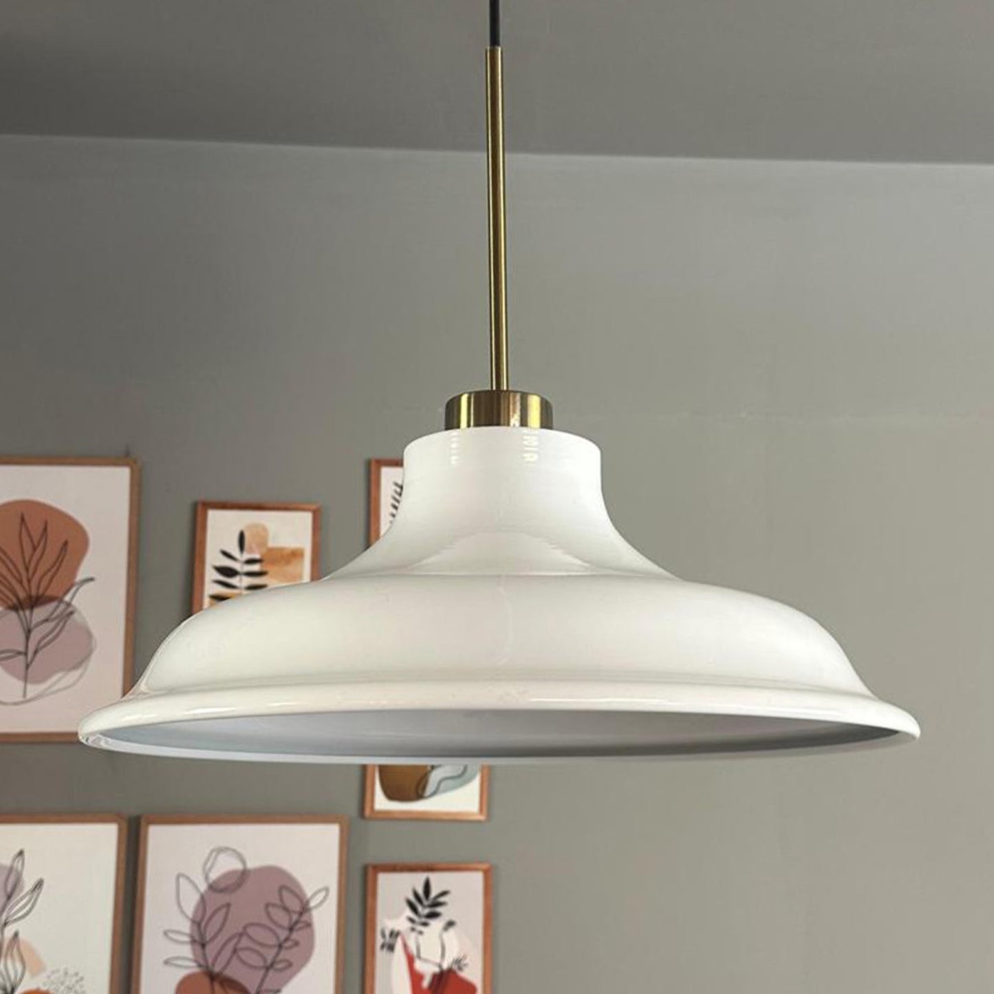 Pendelleuchte Bergo Dünn Ø40 cm, Metall Hängelampe