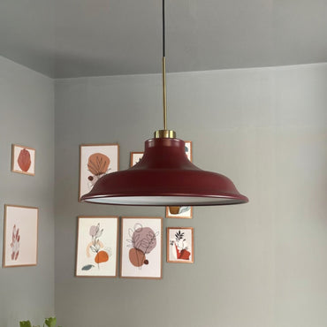 Pendelleuchte Bergo Dünn Ø40 cm, Metall Hängelampe