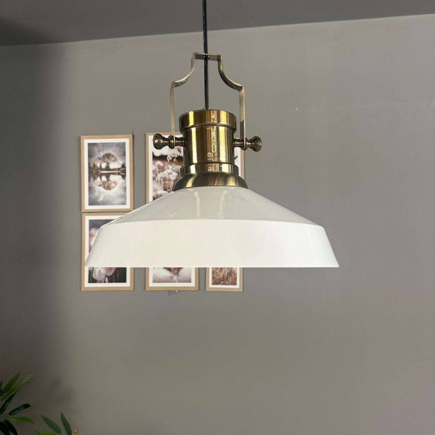 Pendelleuchte Lema Ø37,5 cm, Metall Hängelampe ohne Leuchtmittel