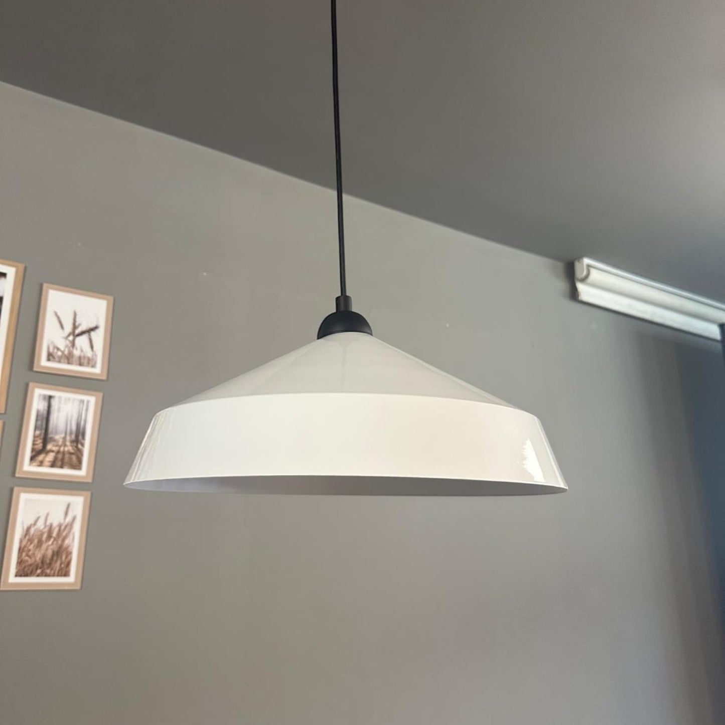 Pendelleuchte Lema Halbe Tulpe Ø37,5 cm, Metall Hängelampe