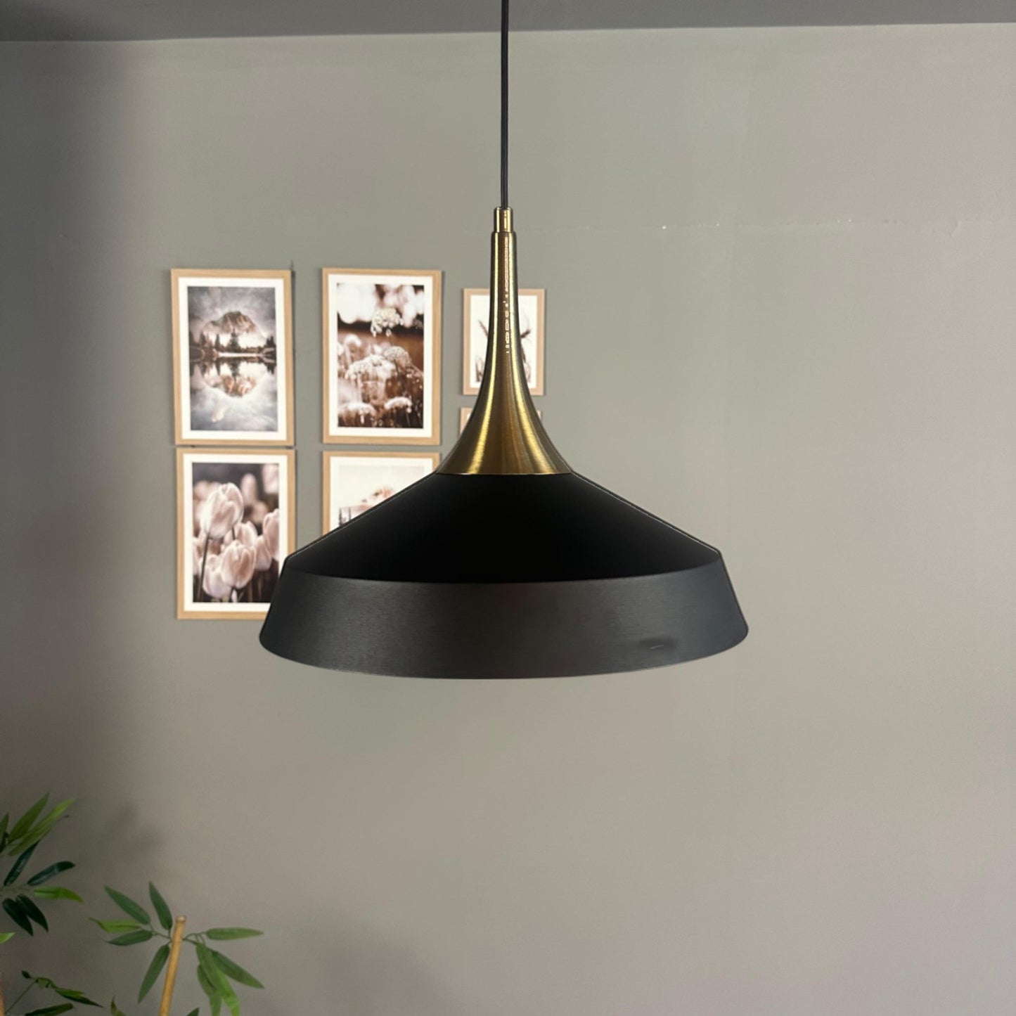 Pendelleuchte Lema Kegel Ø37,5 cm, Metall Hängelampe