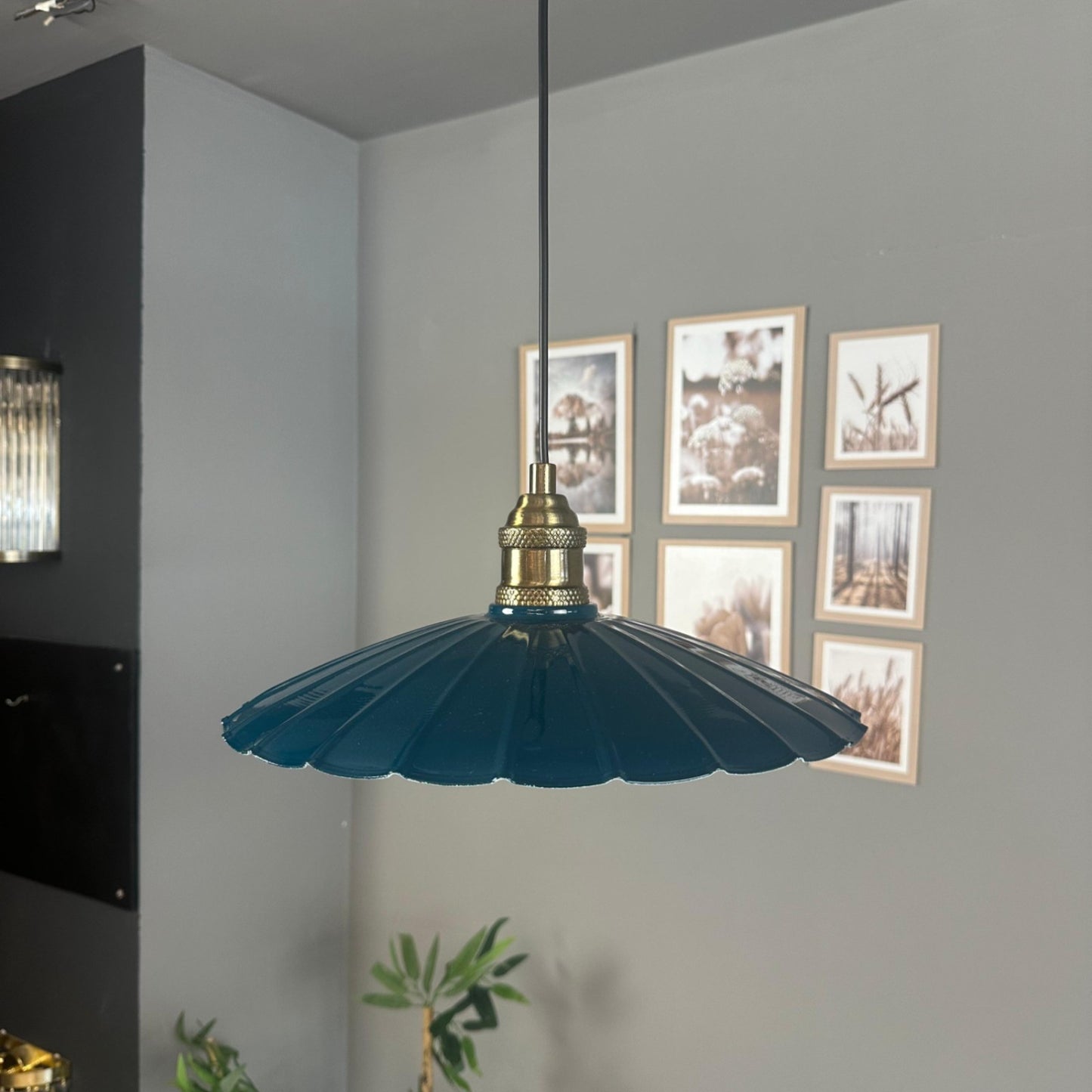 Pendelleuchte Risso Metall Ø34cm, Modern Hängelampe ohne Leuchtmittel