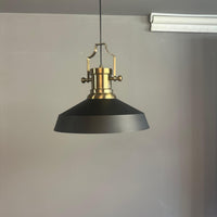 Pendelleuchte Lema Ø37,5 cm, Metall Hängelampe ohne Leuchtmittel