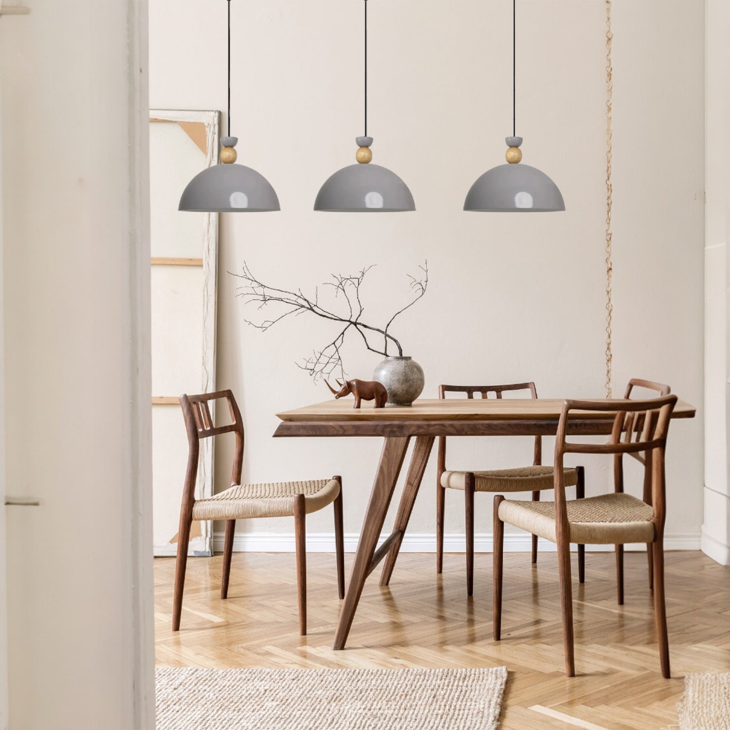 Pendelleuchte Yimpi Trio Metall Ø30cm, Modern Hängelampe