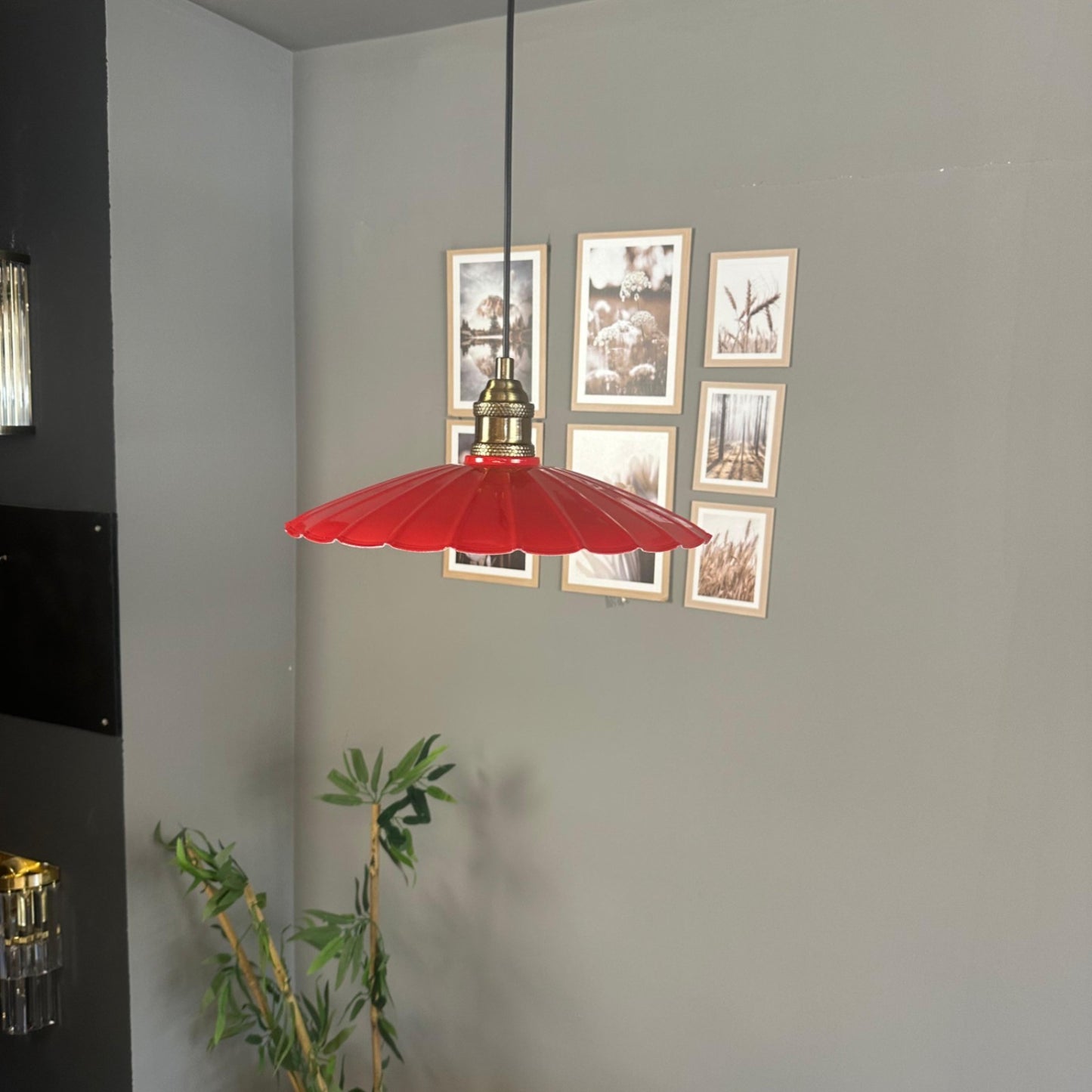 Pendelleuchte Risso Metall Ø34cm, Modern Hängelampe ohne Leuchtmittel