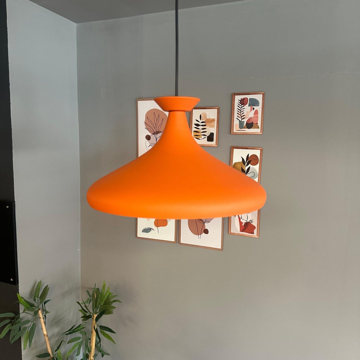 Pendelleuchte Champion Platte Metall, Modern Hängelampe ohne Leuchtmittel