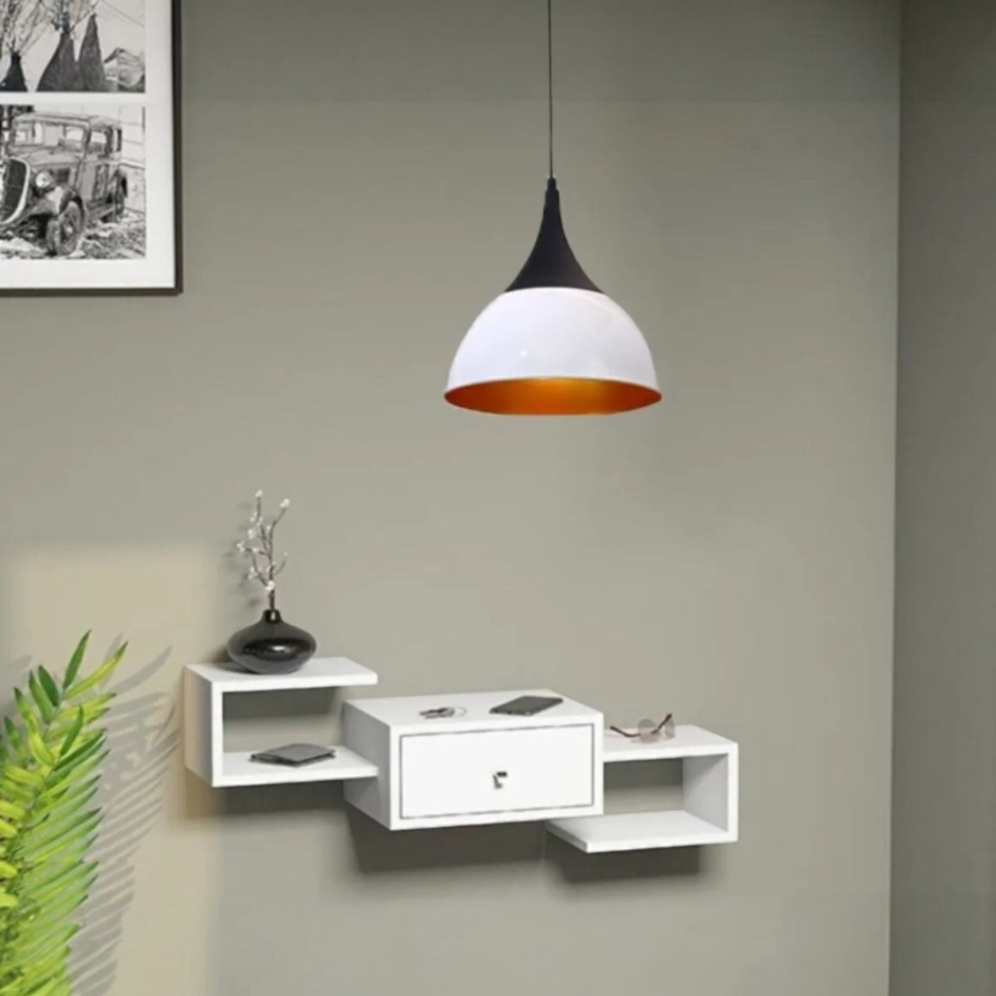 Pendelleuchte Pendelleuchte Mabbe Metall Ø30cm, Modern Hängelampe