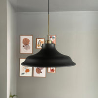 Pendelleuchte Bergo Dünn Ø40 cm, Metall Hängelampe