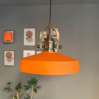 Ace-Finke Hängelampe Ø40 cm, Pendelleuchte Vintage, Industrial aus Metall E27