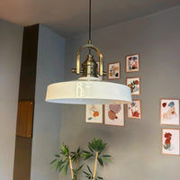Ace-Finke Hängelampe Ø40 cm, Pendelleuchte Vintage, Industrial aus Metall E27