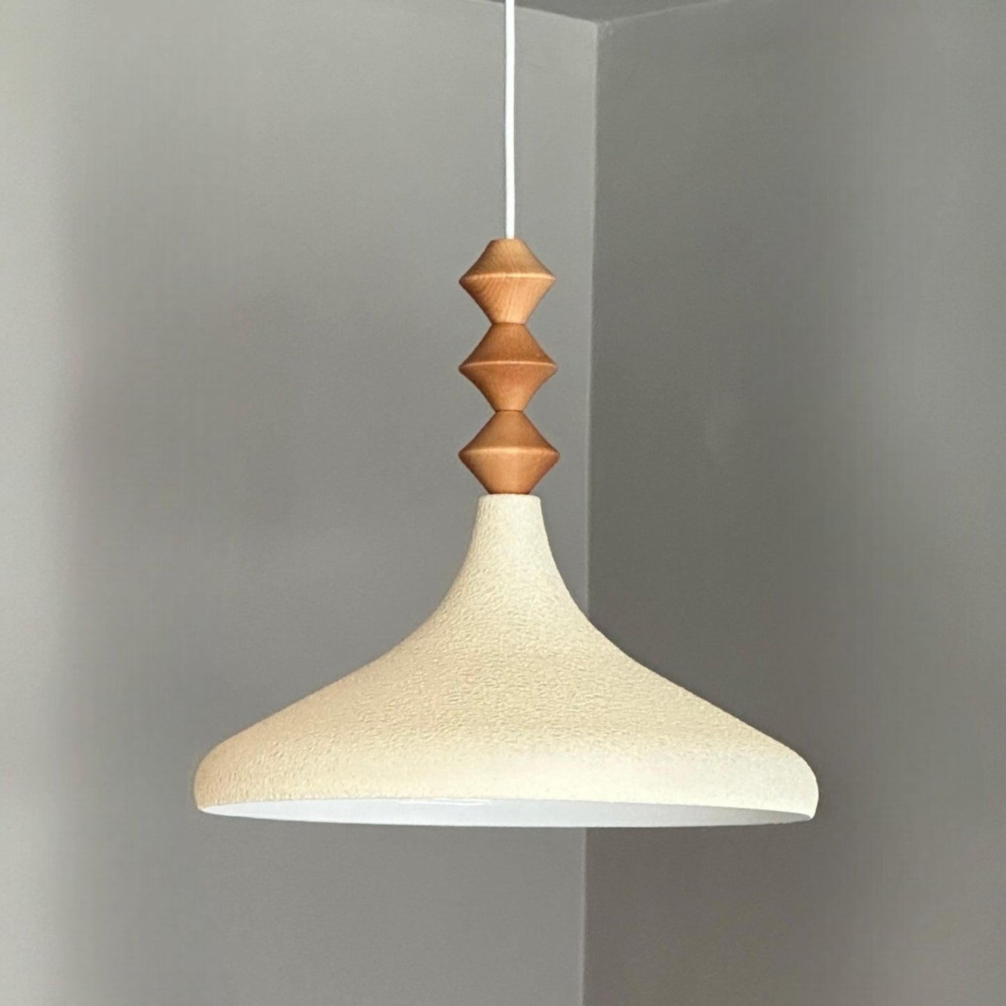 Bamyum Champion Holz Metall E27 Moderne Pendellampe