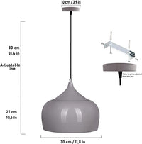 Lampada a sospensione in metallo