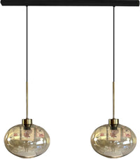 Pendelleuchte Solvia Vintage Glas, 25 cm Retro-Hängelampe