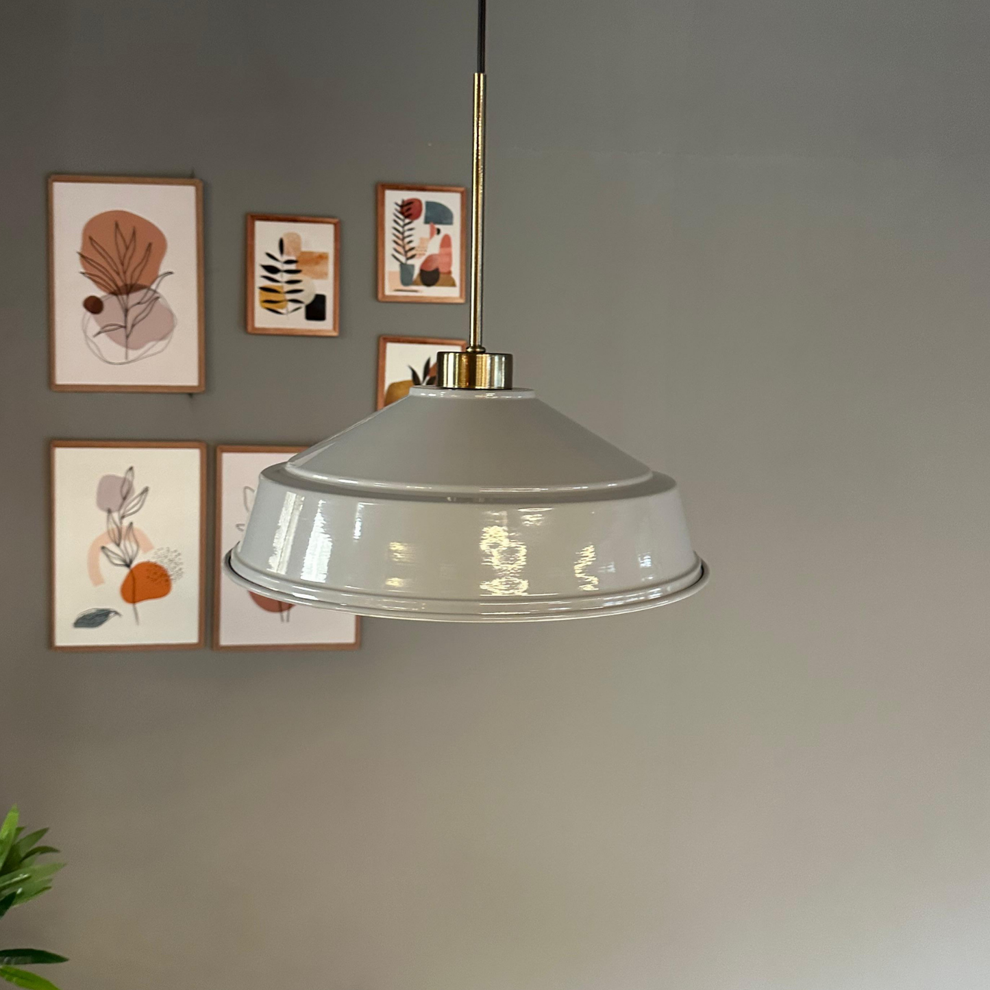 Pendelleuchte Carmelo Dünn Ø35 cm, Metall Hängelampe