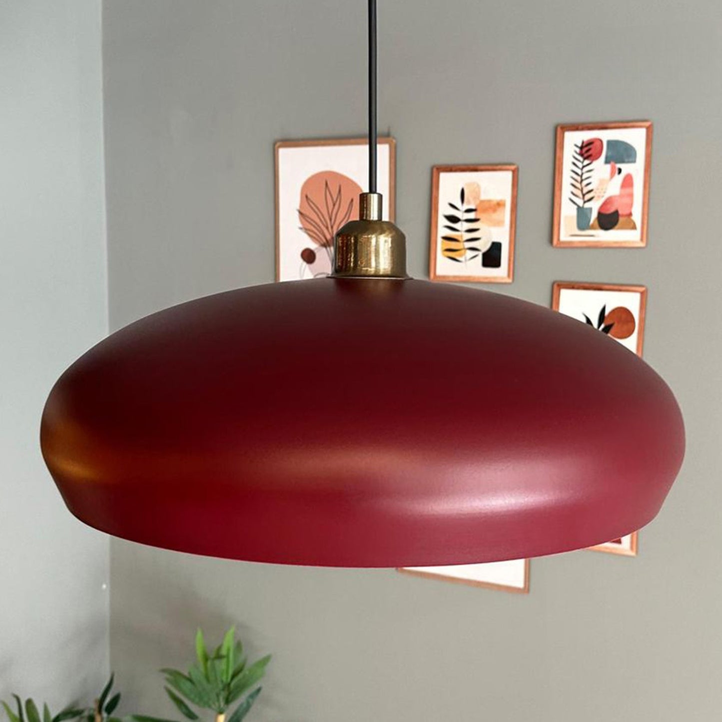 Pendelleuchte Estrela Halbe Tulpe Metall, Modern Hängelampe