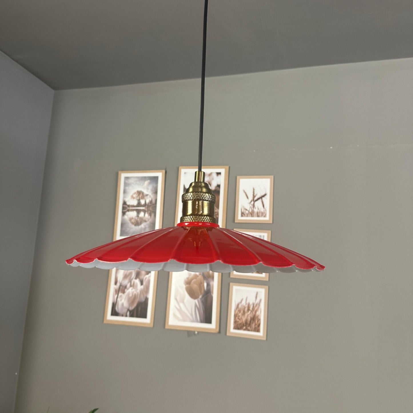 Pendelleuchte Risso Metall Ø34cm, Modern Hängelampe ohne Leuchtmittel