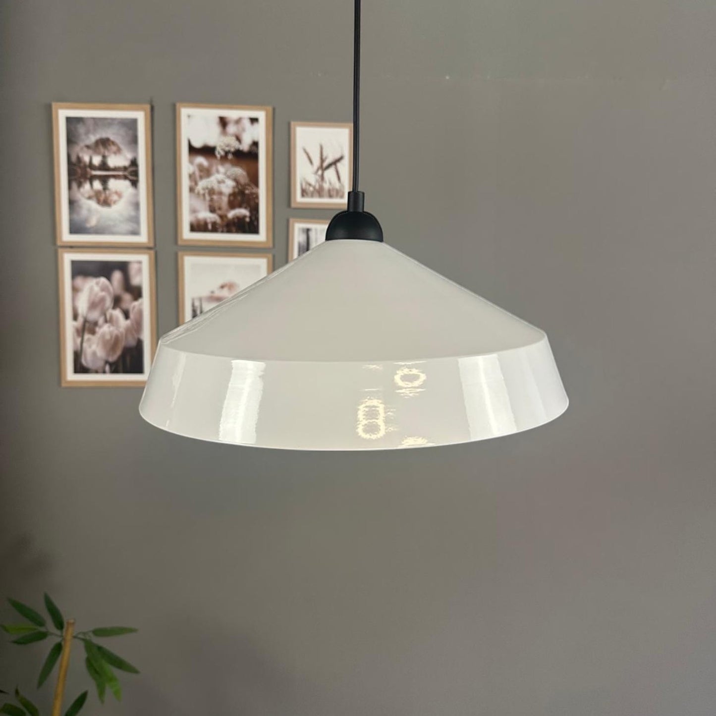 Pendelleuchte Lema Halbe Tulpe Ø37,5 cm, Metall Hängelampe