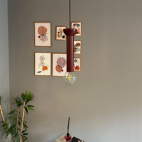 Pendelleuchte Mika Platte Metall, Modern Hängelampe