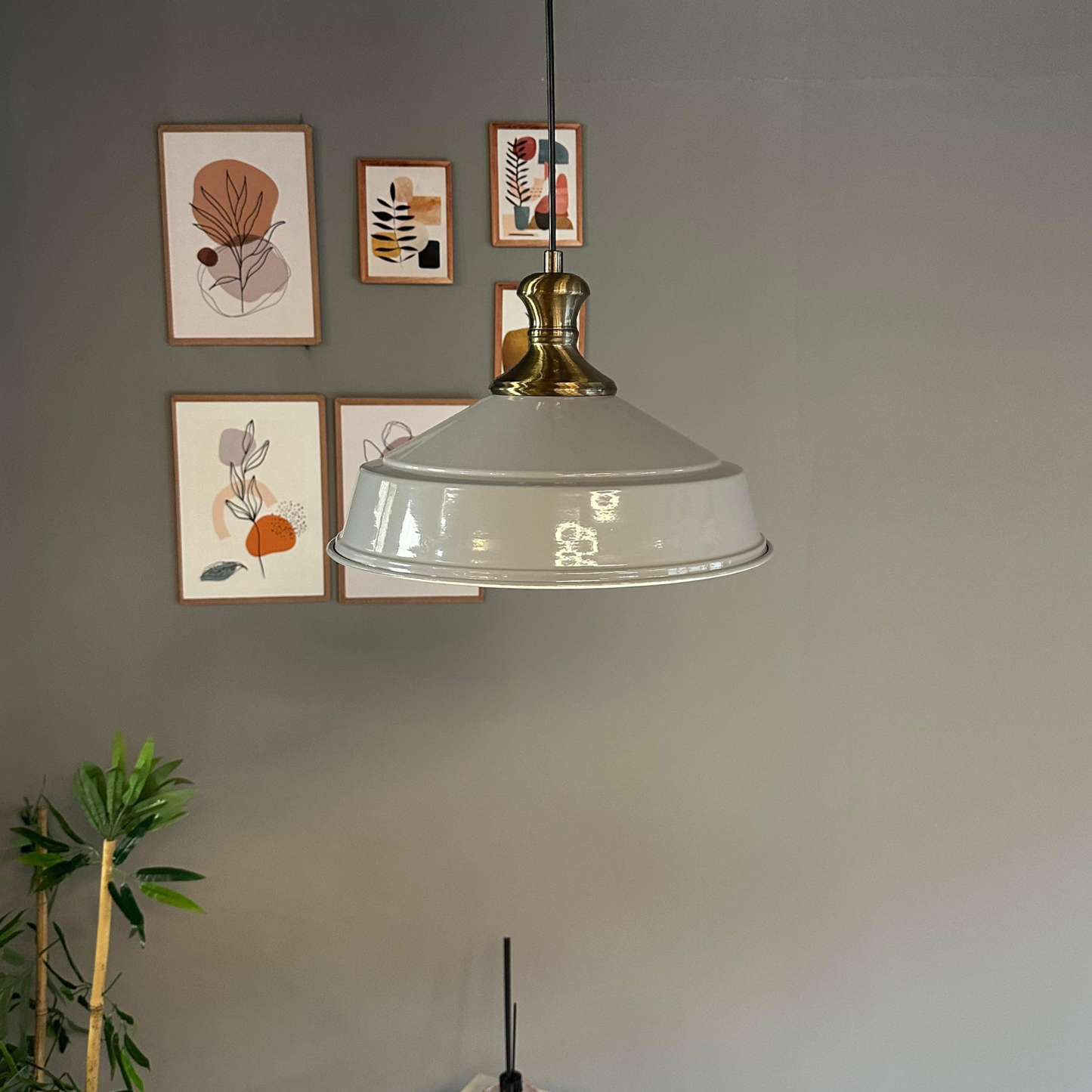 Pendelleuchte Carmelo Knob Ø35 cm, Metall Hängelampe