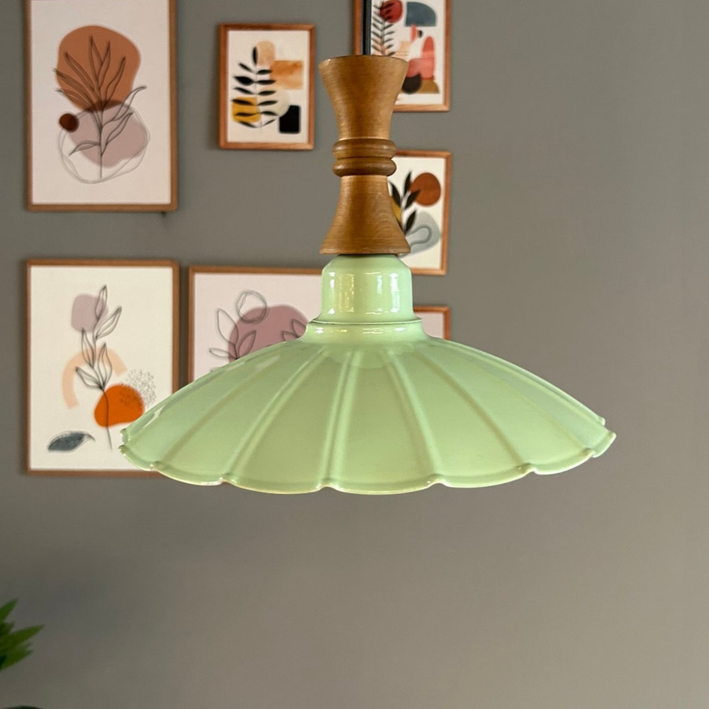 Pendelleuchte Risso Langer Bauer Metall, Modern Hängelampe ohne Leuchtmittel