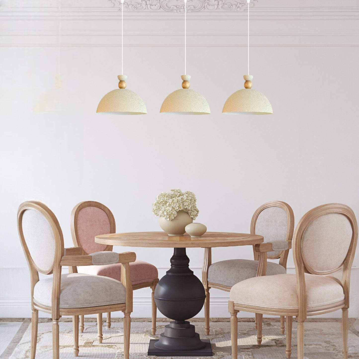 Pendelleuchte Yimpi Trio Metall Ø30cm, Modern Hängelampe