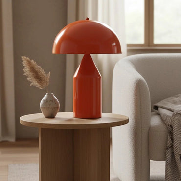 Lampe à poser champignon métal