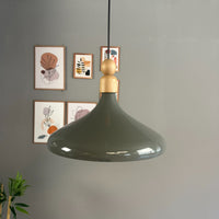 LED Pendelleuchte Perle Holz Metall Ø35 cm, E27, Modern Pendelleuchte